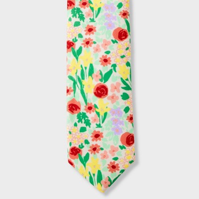 Boys' Easter Woven Recycled Polyester Zip Necktie - Cat & Jack Floral S/M
