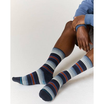 Stance Men's Serape Crew Socks 2pk - Heathered Blue 6-12