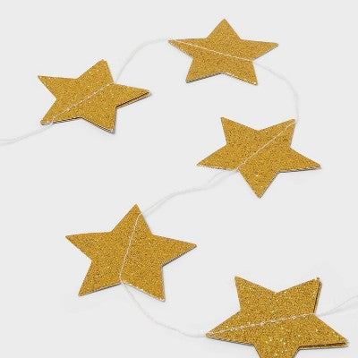 New Year's Eve Gold Stars Paper Garland - Spritz