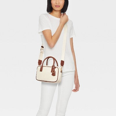 Small Satchel Handbag - Universal Thread Cream
