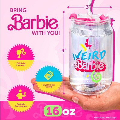 Barbie x Dragon Glassware 16 oz Weird Barbie Drinking Glasses Set of 2