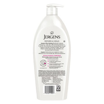 Jergens Ultra HealingHandandBody Lotionfor Extra Dry Skin- 33.8 fl oz?: Paraben-Free, Contains Vitamin E, Dye-Free