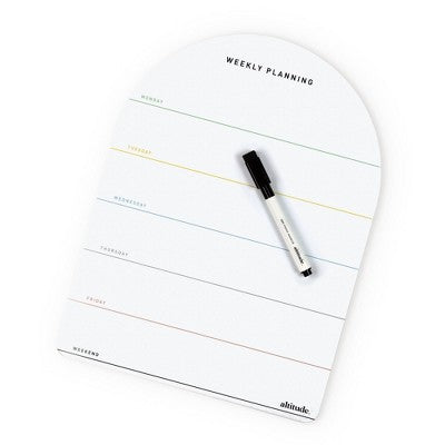 Altitude Boards Dry Erase with Marker Rainbow Weekly