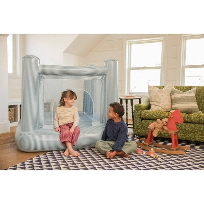 SMOL Mini Bounce House Blue Stripes (LOCAL PICKUP ONLY)