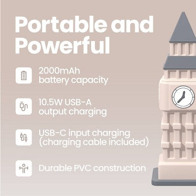 GEMS Figural 2000mAh Power Bank - Big Ben