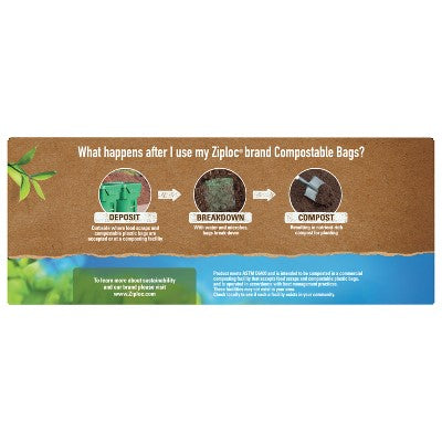 Ziploc Compostable Sandwich Bags - 40ct