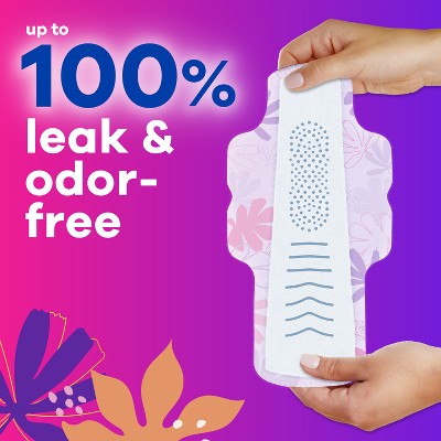 Always Radiant Extra Heavy Flow Pads with Wings - Light Clean Scent - Size 3 - 40ct