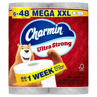 Charmin Ultra Strong Bath Septic-Safe Toilet Paper - 6 Mega XXL Rolls