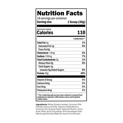 Oath Nutrition Clear Whey Protein Powder - Frosty Lemonade: Gluten-Free - 20g Protein - 18 Servings