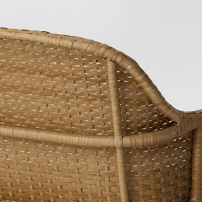 Lenwood Steel Outdoor Patio Garden Bench Brown - Threshold designed with Studio McGee (LOCAL PICKUP ONLY)