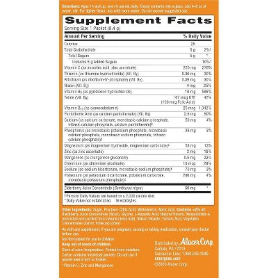 Emergen-C Elderberry Powder, 18 Ct