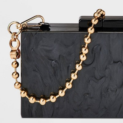 Ball Chain Shoulder Handbag Strap - A New Day Gold: Purse Chain Accessory, Lobster Claw Clasp, Iron & Zinc Alloy, 33.5" Length