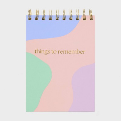 Top Things to Remember 5"x7" 192 Pages Spiral College Notebook - Spritz
