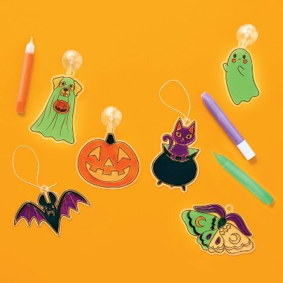 6ct Halloween Characters Suncatchers Craft Kit - Mondo Llama