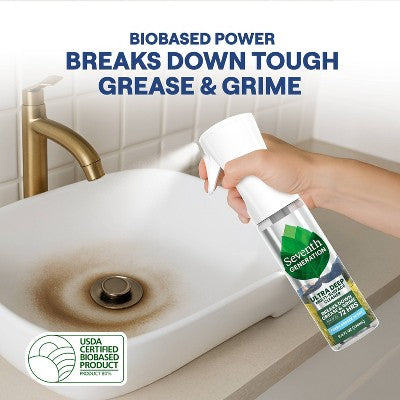 Seventh Generation Fresh Ultra Deep Multi Surface All Purpose Cleaners - 9.4 fl oz: Liquid, Spray Bottle, Mirrors, Granite