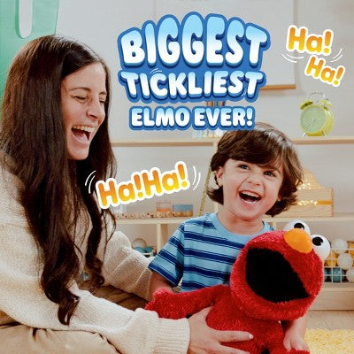 Sesame Street Tickle Me Elmo Giggle Max Interactive Plush Toy