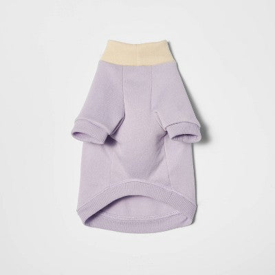 Lightweight Funnel Neck with Stripe Pocket Dog Sweatshirt - Boots & Barkley Purple M