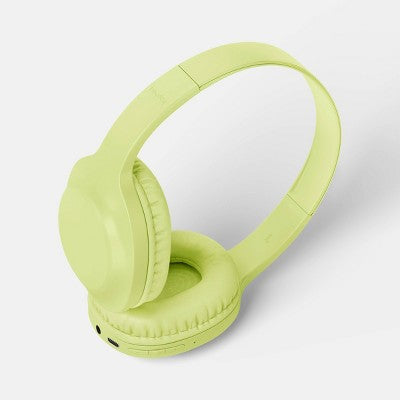 Built-In Microphone Wireless Banded Headphones - heyday Pastel Lime