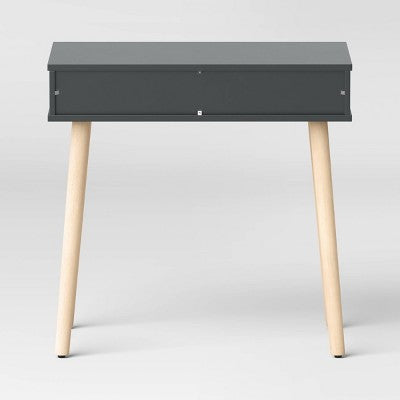 Modern Kids' Desk Dark Gray - Pillowfort: Childrens Desk with File Drawer, MDF Frame, 30.5" Height, 32" Width (LOCAL PICKUP ONLY)