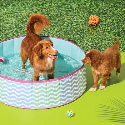 12" x 40" Round Framed Dog Pool - Sun Squad