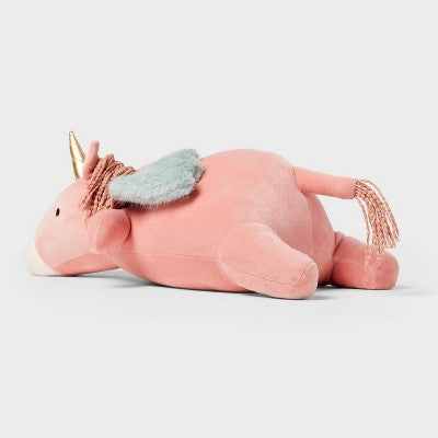 Pegasus Weighted Plush Kids' Throw Pillow Pink - Pillowfort