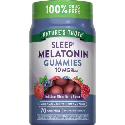 Nature's Truth Melatonin 10mg Vegan Gummies - 70ct