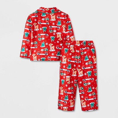 Toddler 2pc Rudolph Christmas Pajama Set - Red 5T