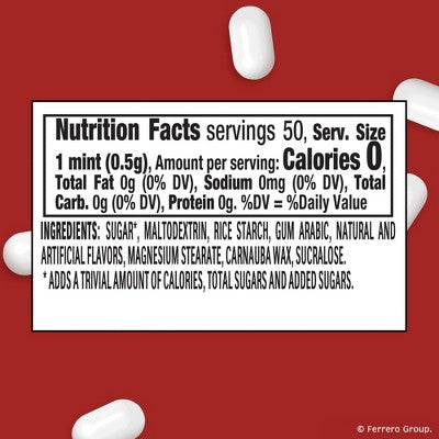 Tic Tac Mint Candy Cane Mints - 0.84oz