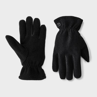 Men's Fleece Gloves - All In Motion Black M/L