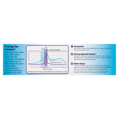 Clearblue Advanced Digital Ovulation Test + 1 Pregnancy Test - 15ct
