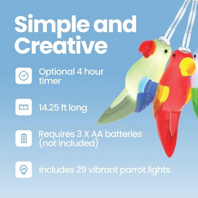 GEMS LED String Lights - Parrots