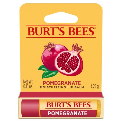 Burt's Bees Lip Balm - Pomegranate - 0.15oz: Moisturizing, Paraben-Free, Sulfate-Free, Phthalate-Free