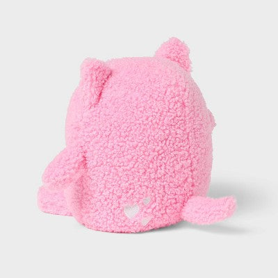 Cat Kids' Mini Weighted Plush Throw Pillow Pink - Pillowfort