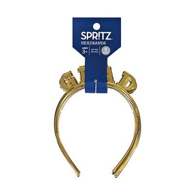 5ct Graduation Headbands Gold - Spritz