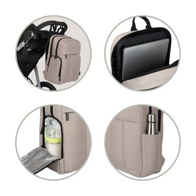 Baby Brezza Quilted Puffer Backpack Diaper Bag - Taupe