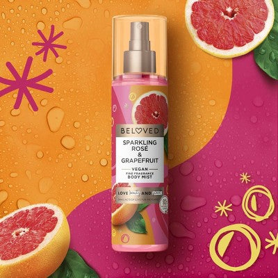 Beloved Sparkling Rose & Grapefruit Body Mist - 8oz