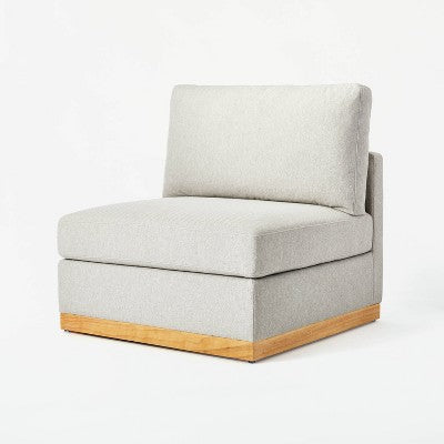 Woodland Hills Modular Armless Sectional Chair Light Gray - Threshold designed with Studio McGee (LOCAL PICKUP ONLY)