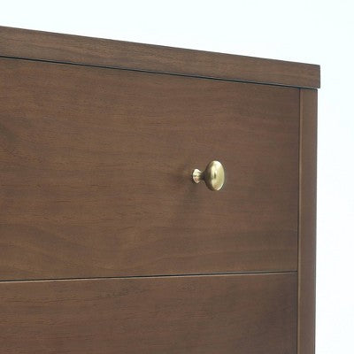 Delta Children Serena 3 Drawer Dresser with Changing Top - Teak Brown (LOCAL PICKUP ONLY)