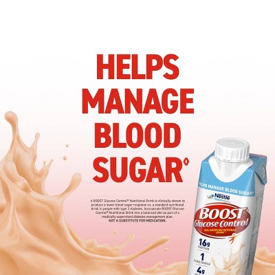 Boost Creamy Strawberry Non-Caffeinated Glucose Control Meal Replacement Drinks - 6pk/48 fl oz
