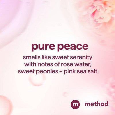 Method Pure Peace Volumizing Conditioner Sulfate & Silicone Free: Liquid Hair Care, All Types, Peony Scent, 13.5 fl oz