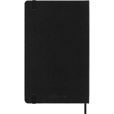 Moleskine 2024-25 Large Weekly Planner 8.26"x5.31" Hardcover Black: Pocket Calendar, Elastic Closure, Ribbon Marker