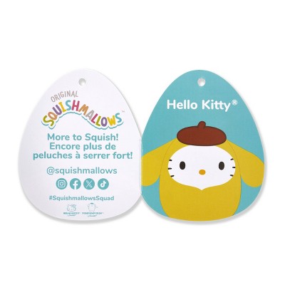 Hello Kitty 8" Squishmallows Plush in Pompompurin Hoodie