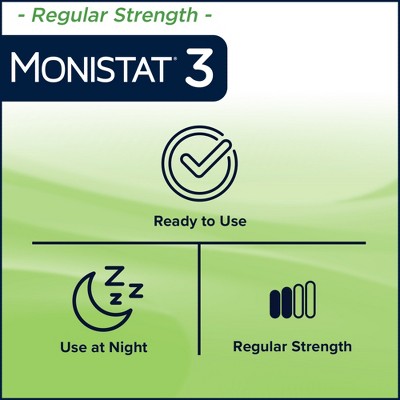 Monistat 3-Dose Yeast Infection Treatment 3 Prefilled Applicators & External Itch Cream