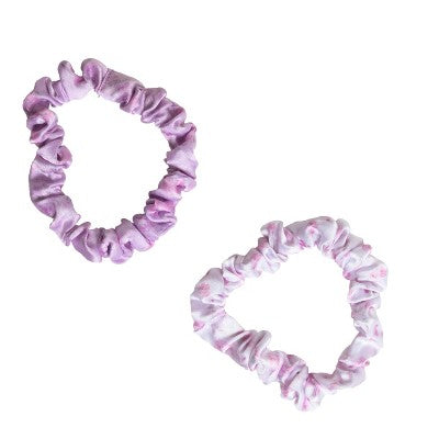 LoveShackFancy x Target - Goody Happy Thoughts Skinny Satin Scrunchie 5CT Hibiscus
