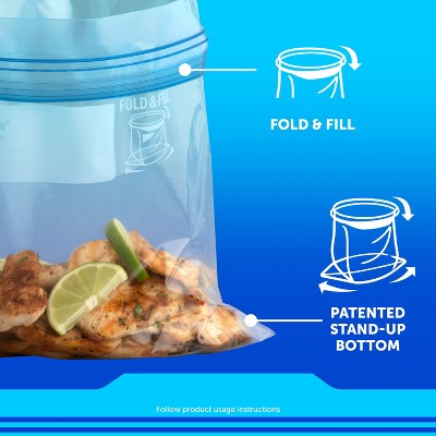 Ziploc Freezer Quart Bags with Grip 'n Seal Technology - 60ct