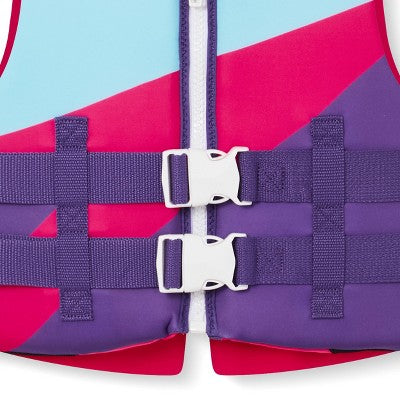 Speedo Junior Kids' Life Jacket Vest - Wave/Punch Pink Youth Jacket (Size by Weight)