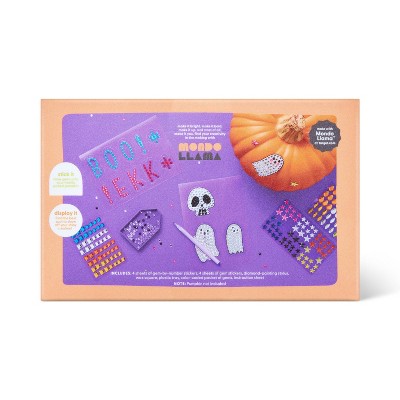 Halloween Craft Gem Art Pumpkin Decorating Kit - Mondo Llama
