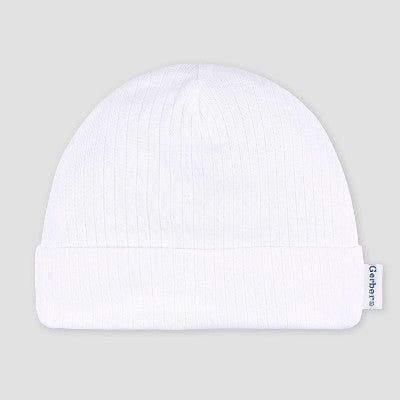 Gerber Baby 3pk Hats & Mittens - White