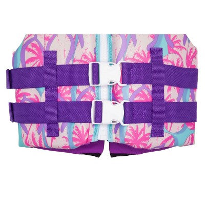 Speedo Youth Life Jacket Vest - Purple/Pink: Polyethylene, Polyester, 55-88 lbs