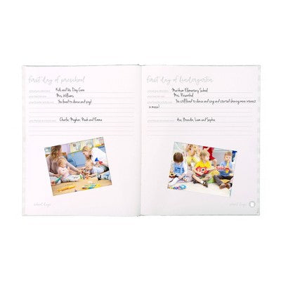 Pearhead Gingham Baby Memory Book - Gray